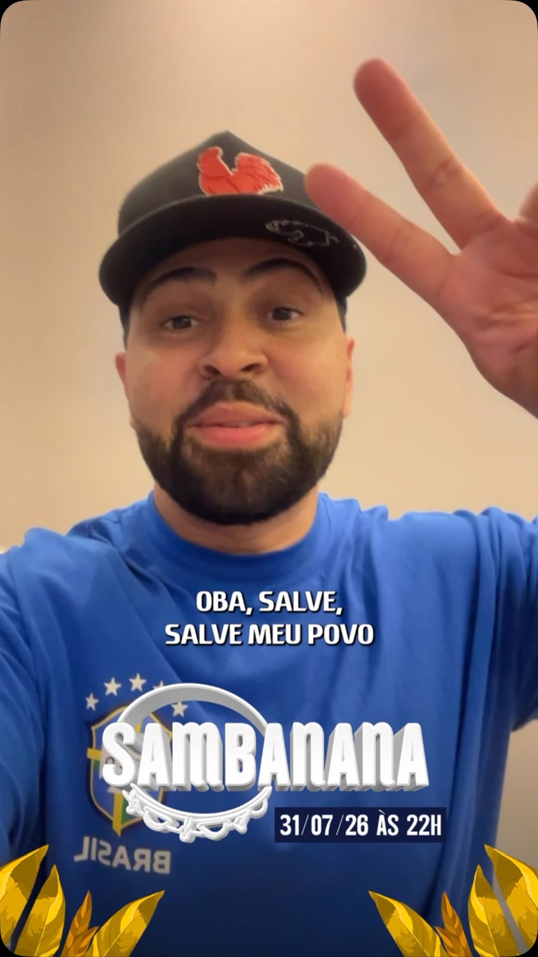 Flyer de Roda de Samba do Presidente