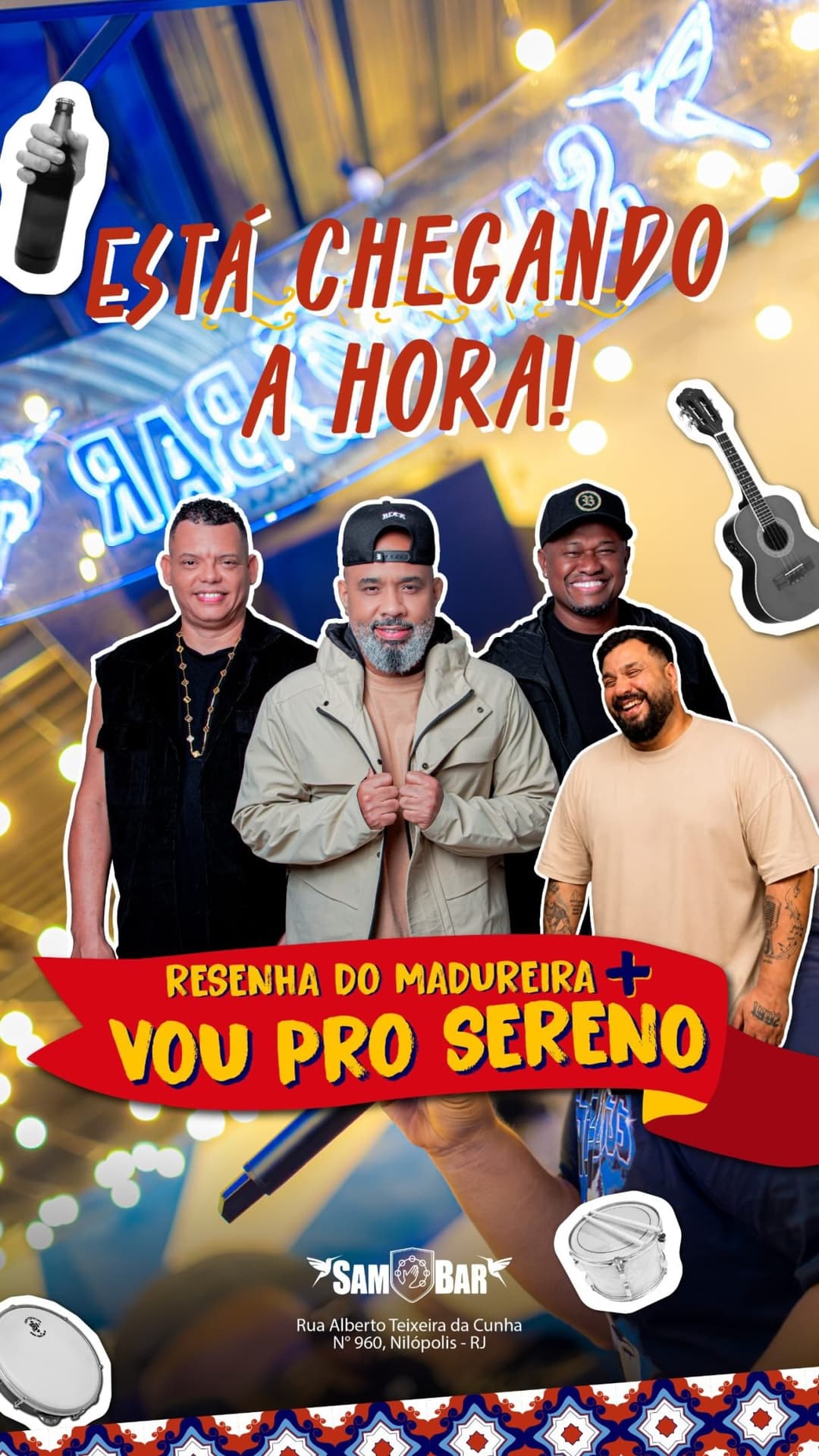 Flyer de Resenha do Madureira e Vou Pro Sereno