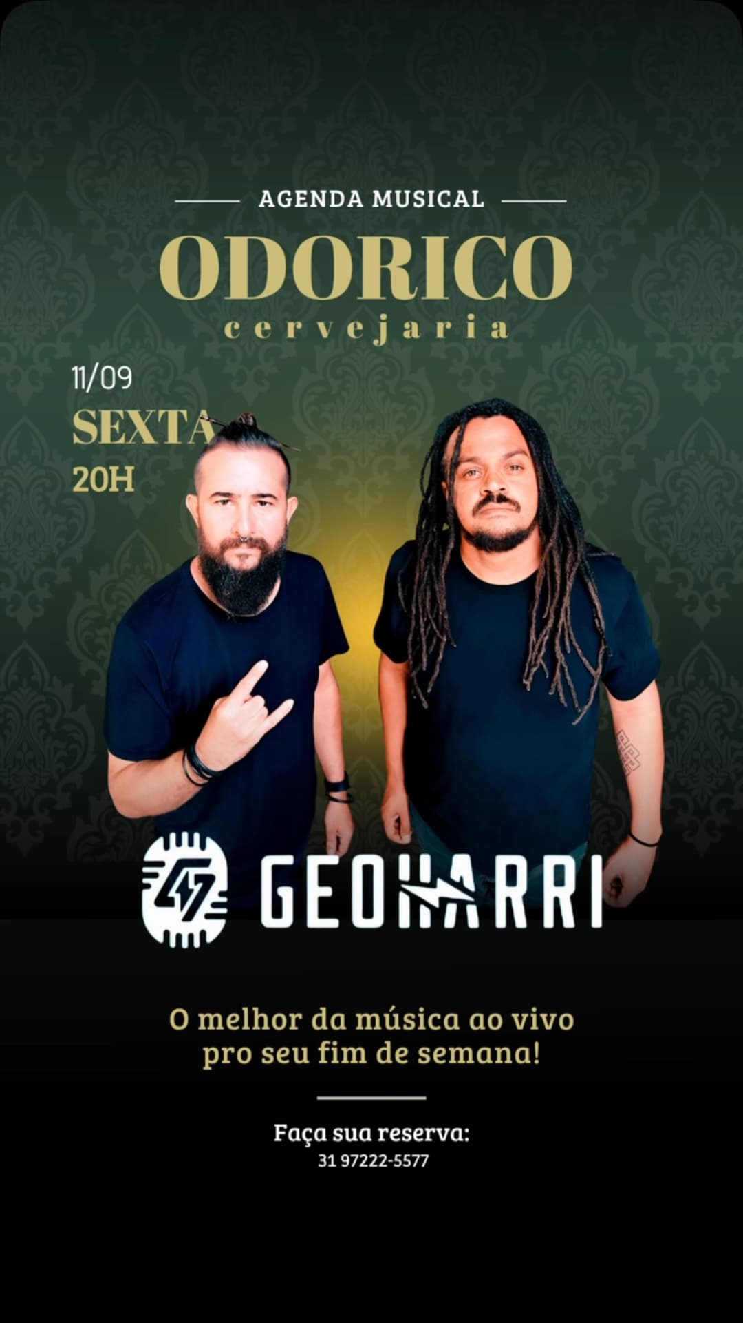 Flyer de Geoharri Rock Duo