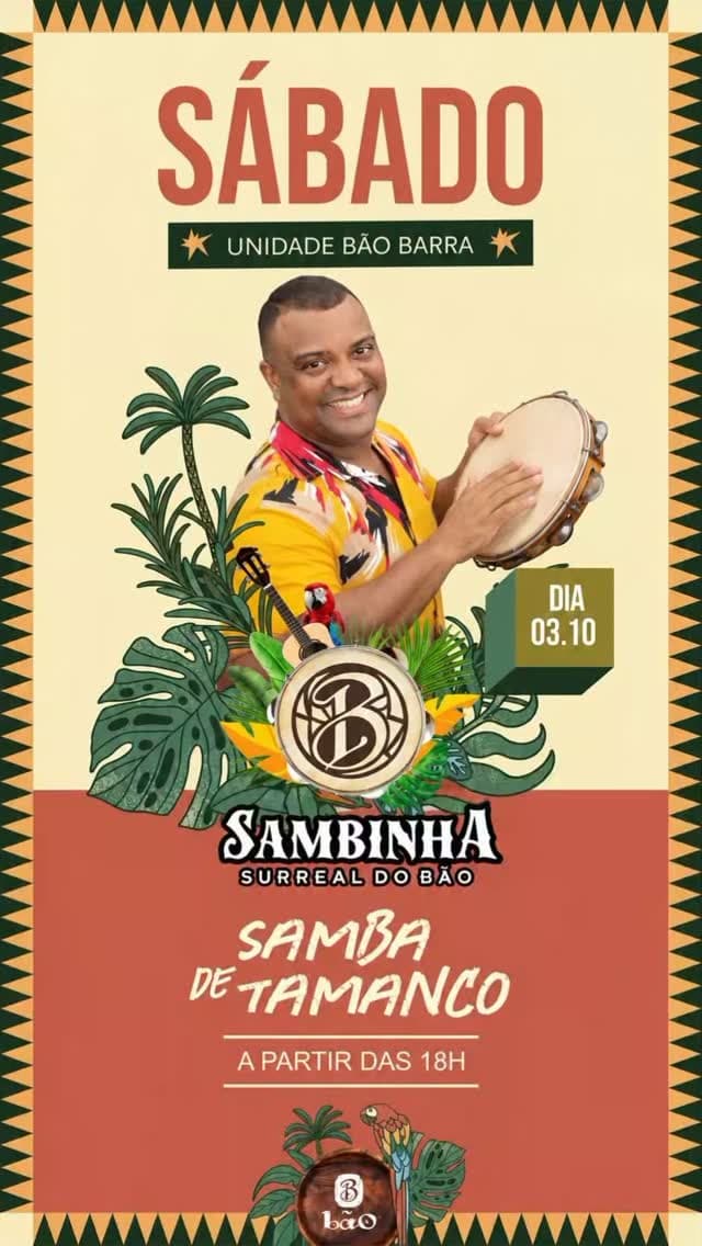 Flyer de Banda de Samba em Salvador
