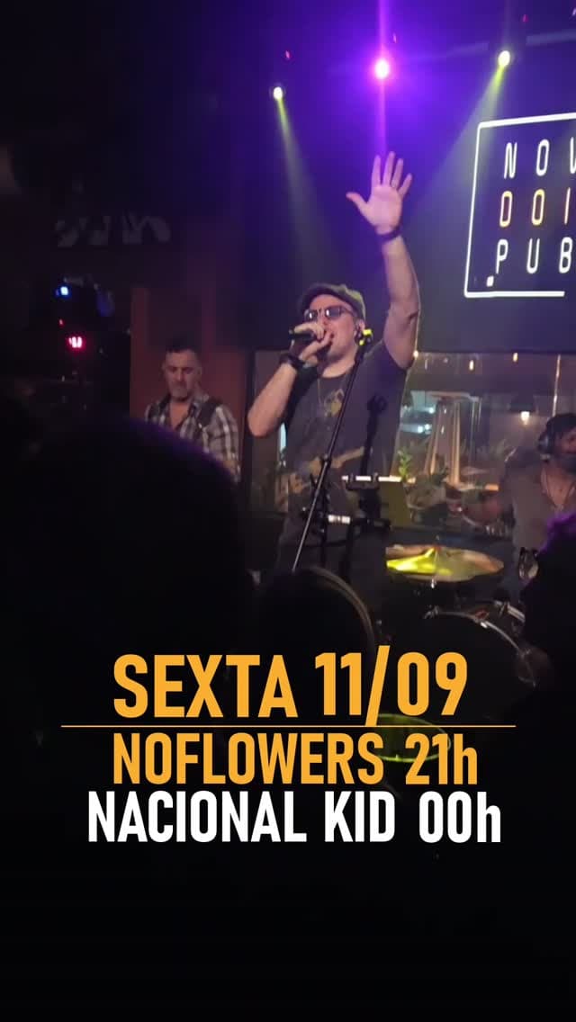 Flyer de No Flowers e nacionalkid_banda