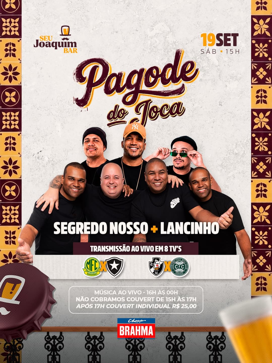 Flyer de Grupo lancinho e Grupo Segredo Nosso