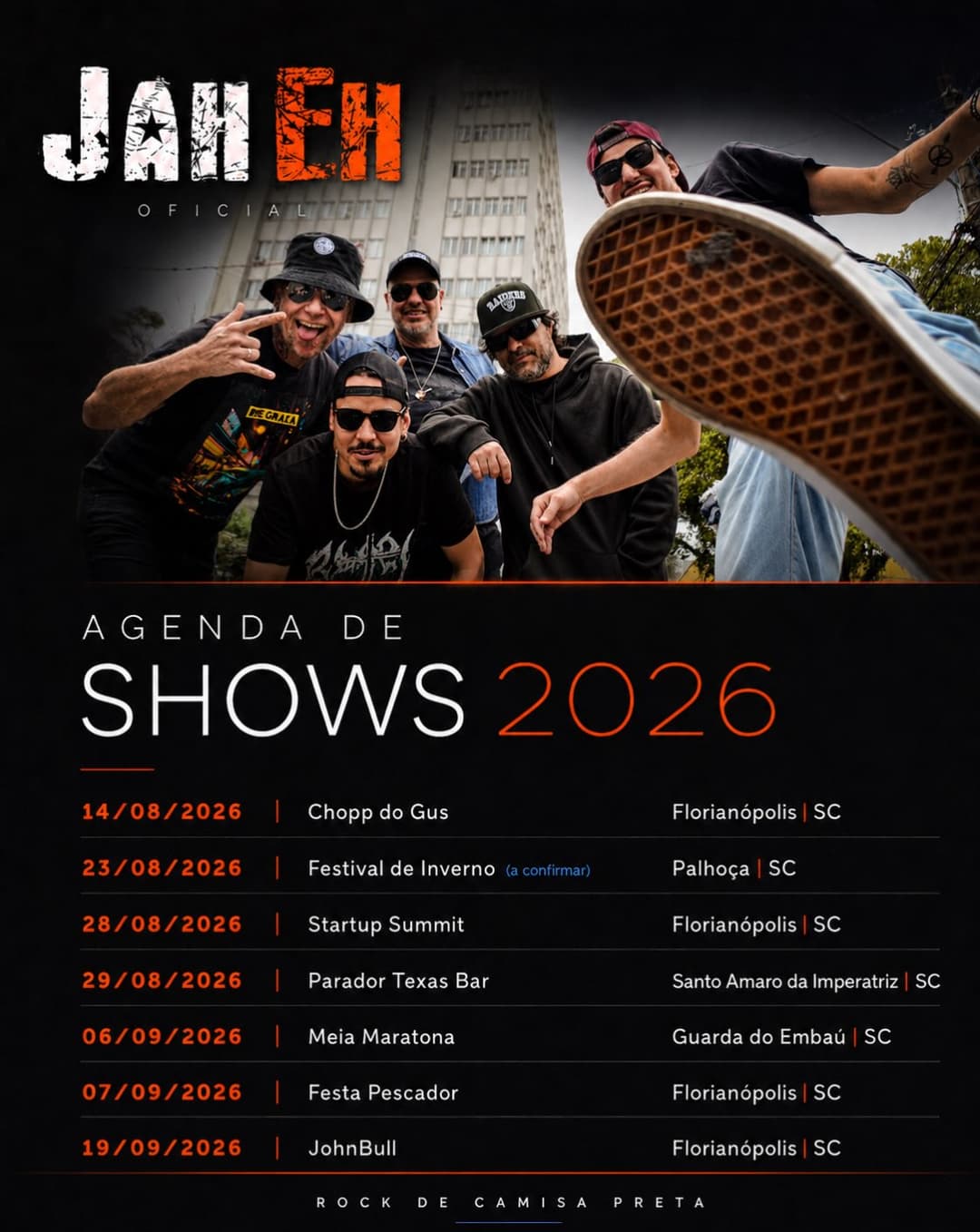 Flyer de Jah Eh e O FLUXO