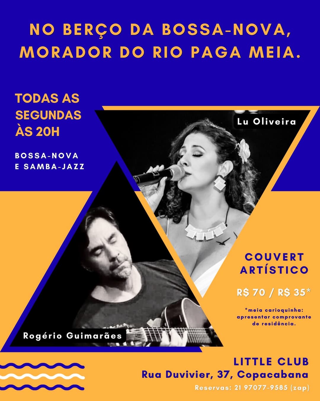Flyer de Lu Oliveira e Rogério Guimarães