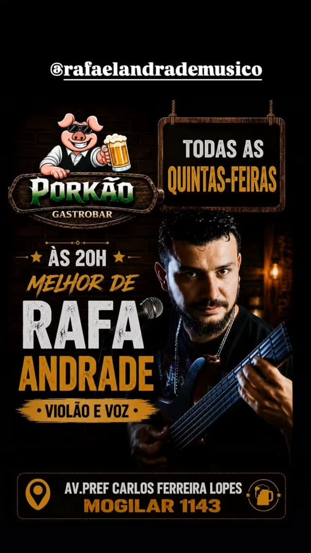 Flyer de Rafa Andrade