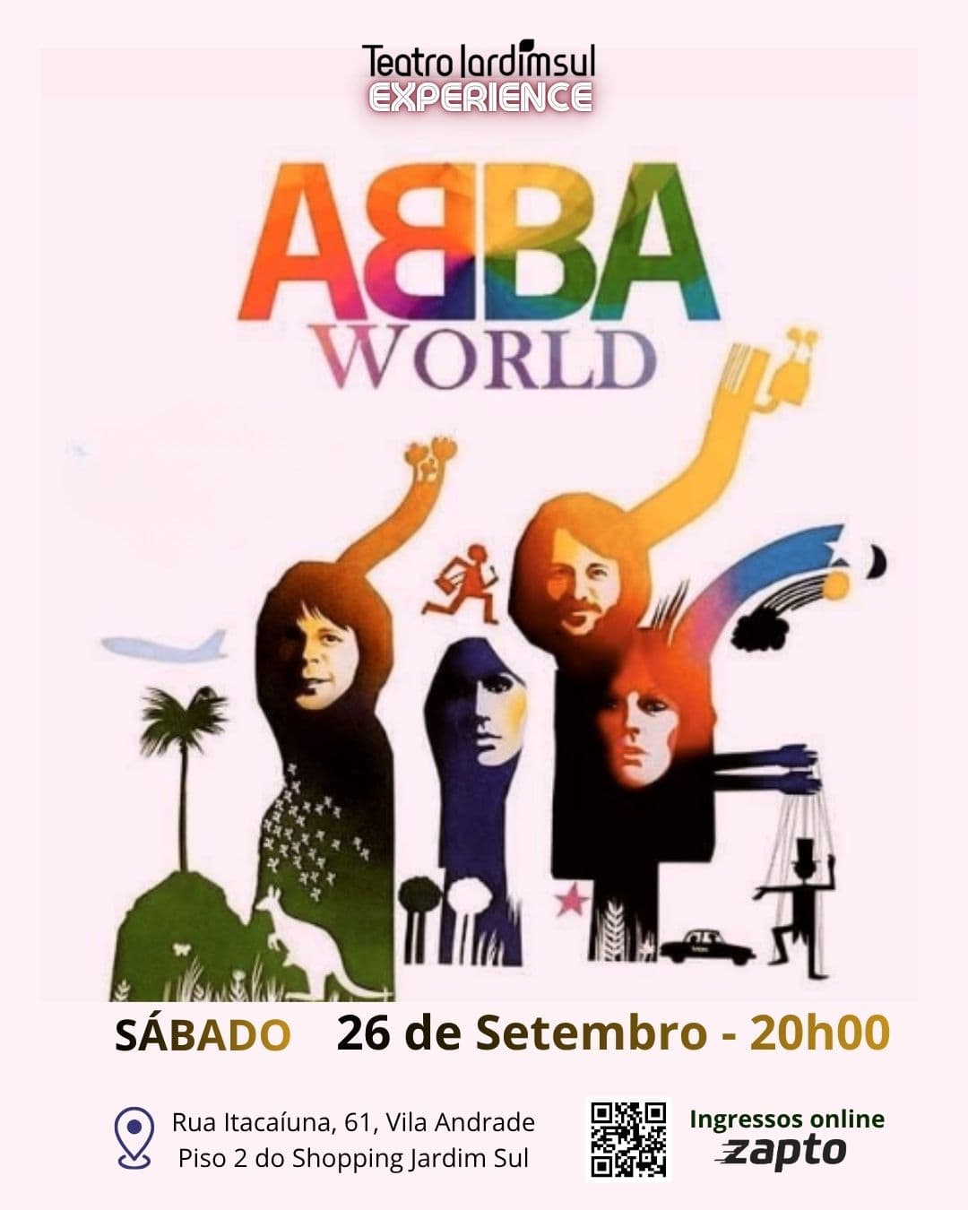 Flyer de ABBA WORLD TRIBUTE