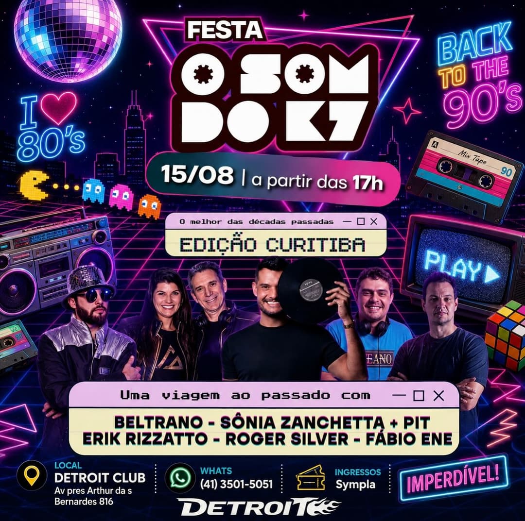 Flyer de Beltrano, Sônia Zanchetta, Pit, Erick Rizzatto, Roger Silver e Fábio Ene