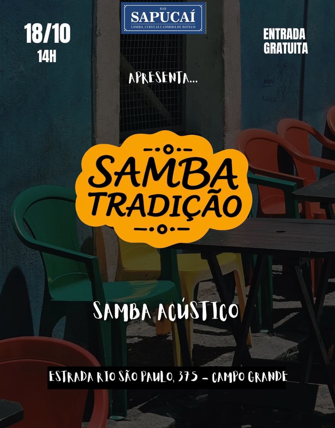 Flyer de Samba Tradição