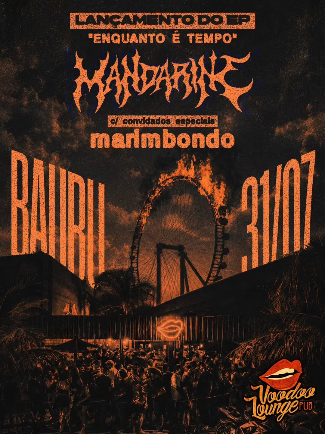 Flyer de Mandarine, Stephanie Krook e mais 2 artistas