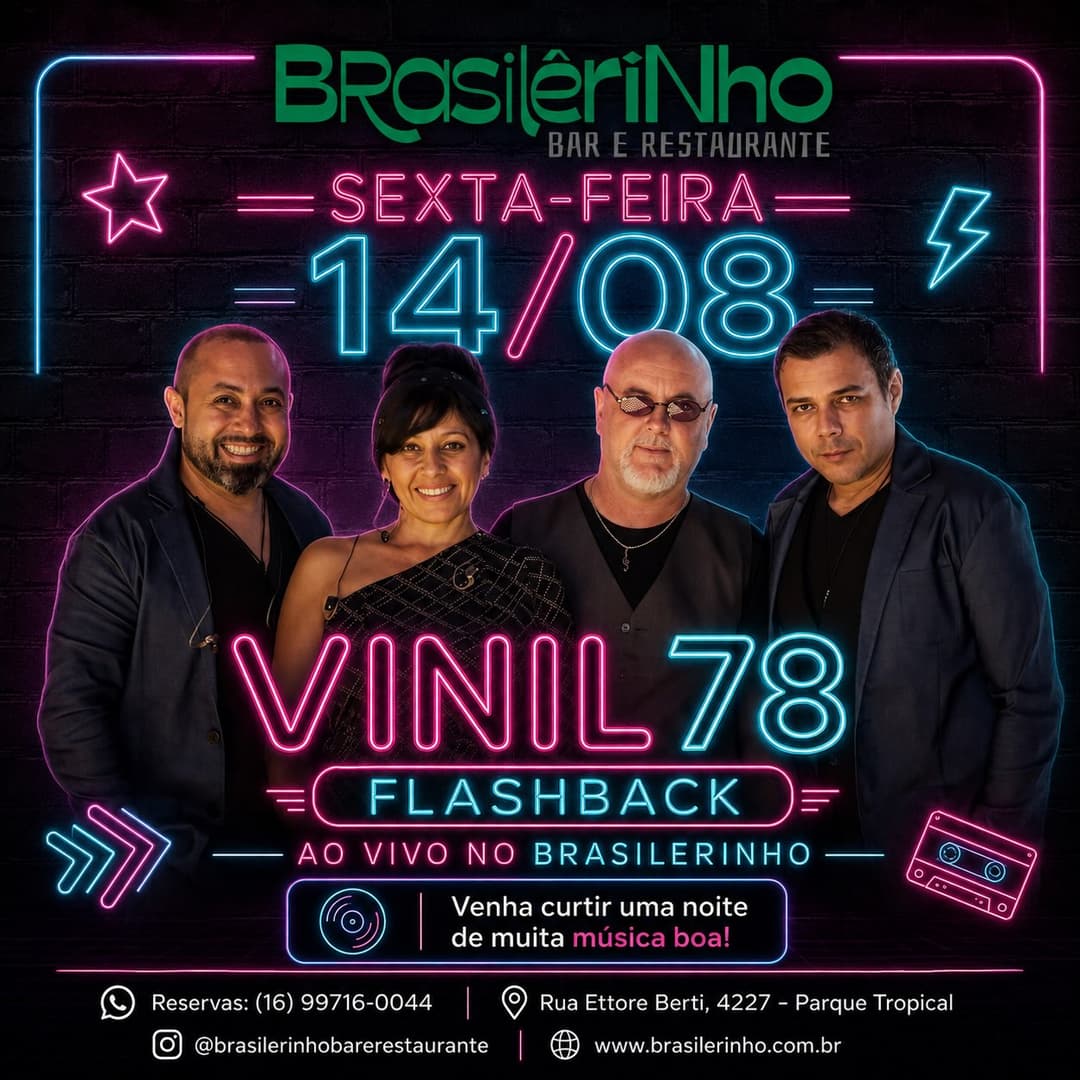 Flyer de BANDA VINIL 78