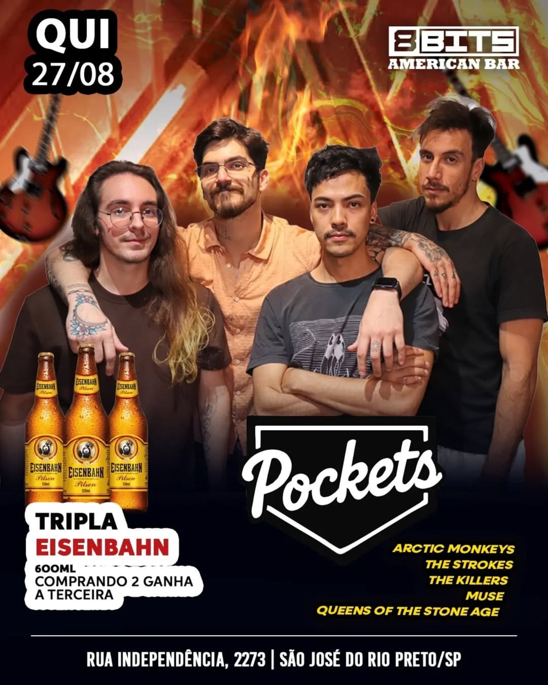 Flyer de Banda Pockets