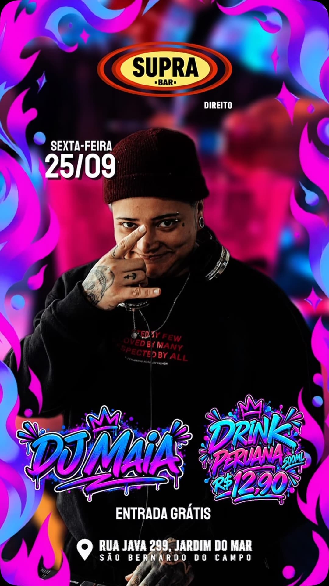 Flyer de Tatola Maia Viva o Rock