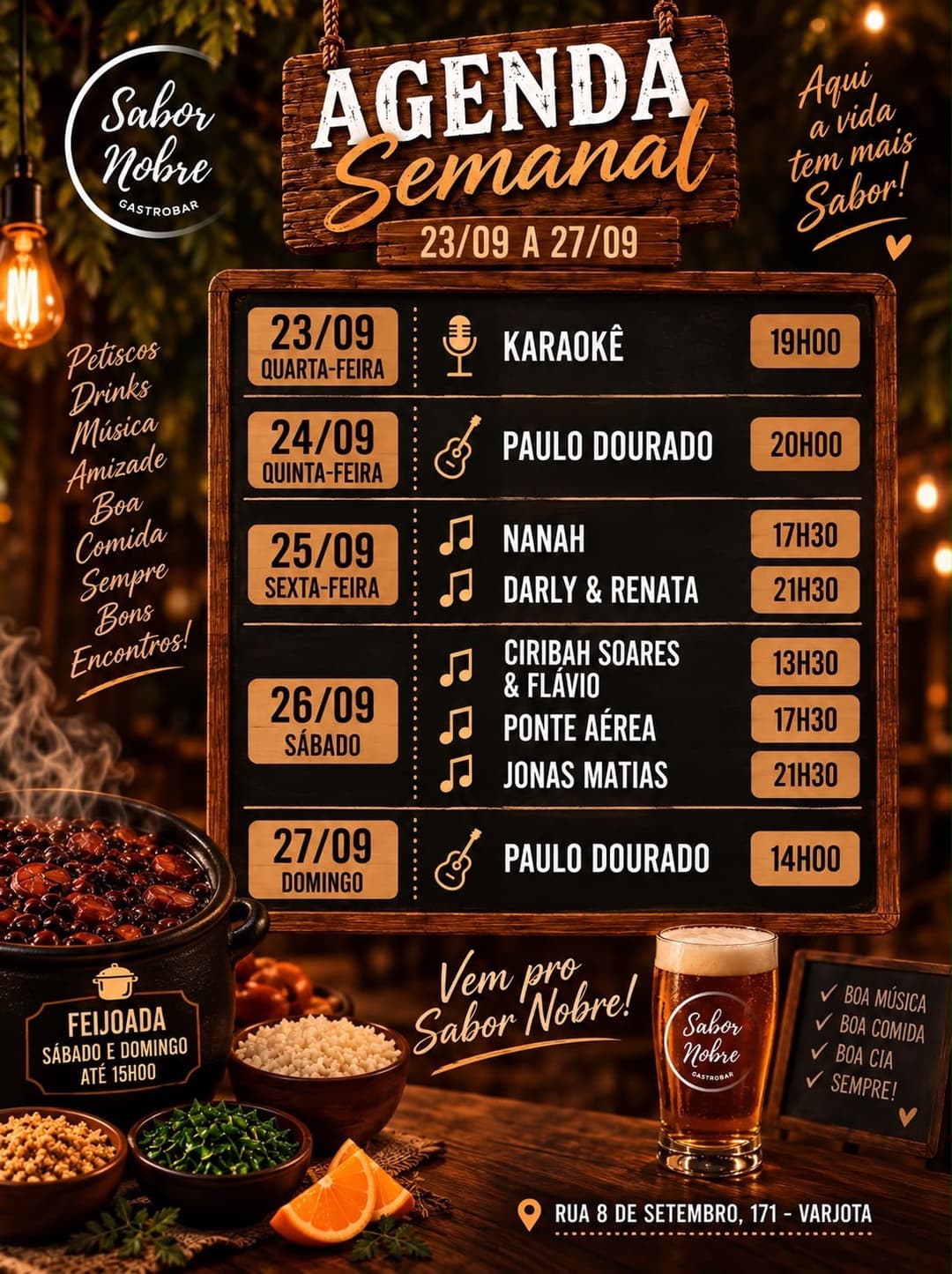 Flyer de Paulo Dourado