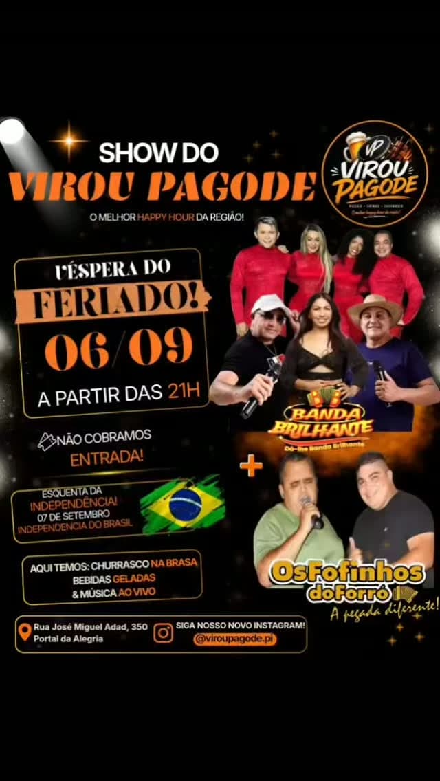 Flyer de Banda Brilhante