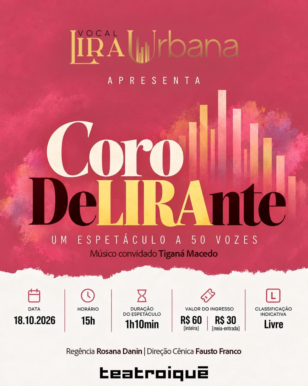 Flyer de Coro DeLIRAnte