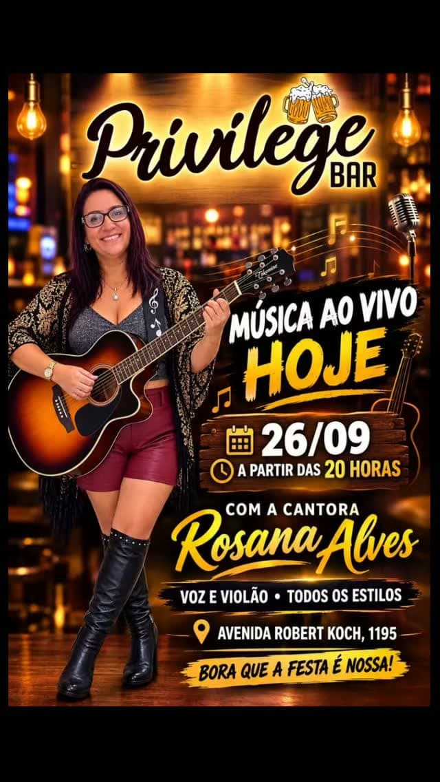 Flyer de Rosana Alves