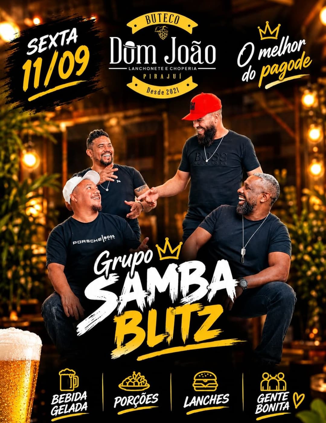 Flyer de Samba Blitz