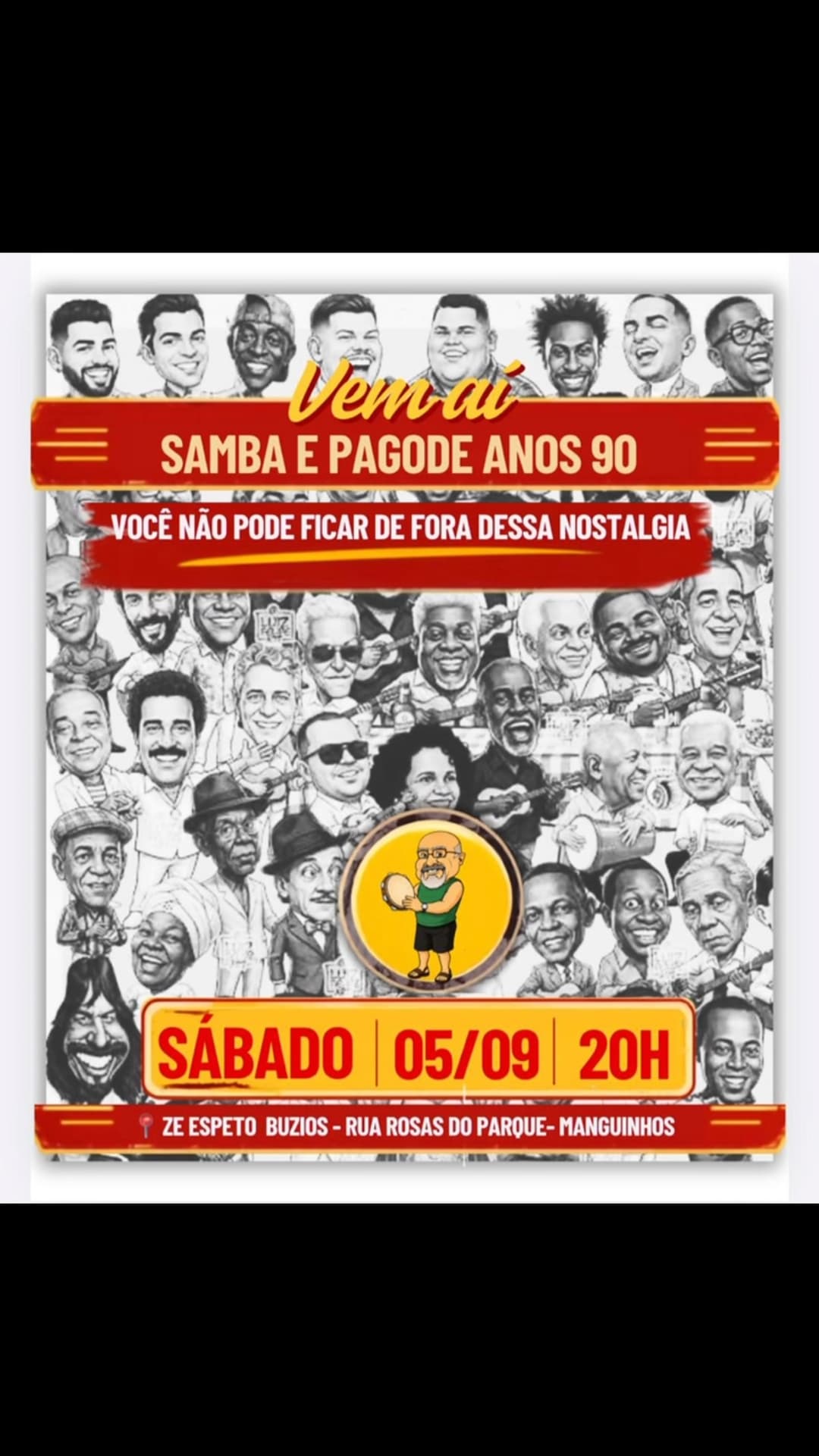 Flyer de Samba da 12
