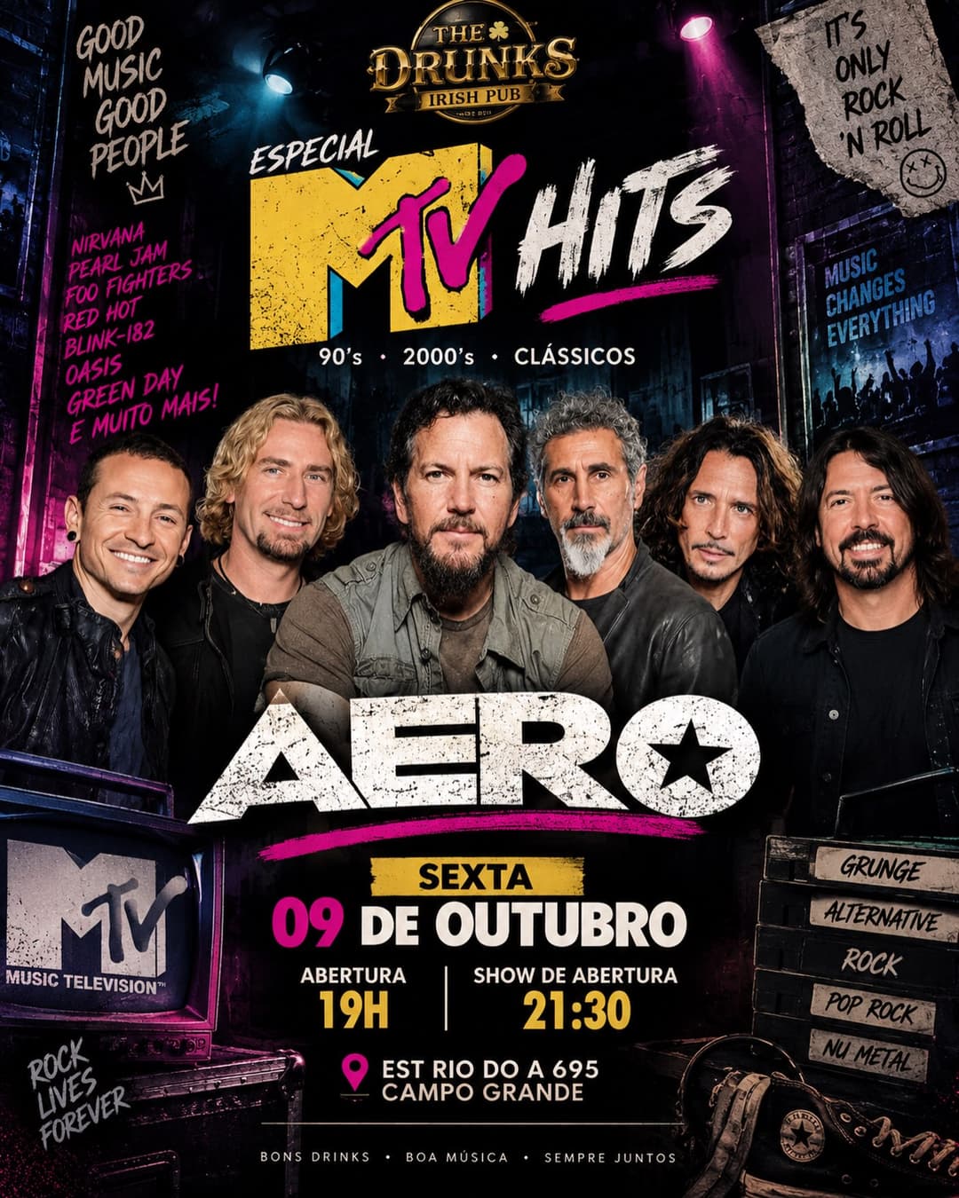 Flyer de Banda Aero