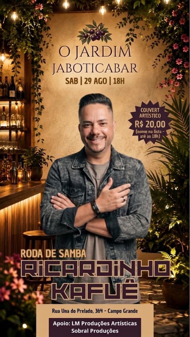 Flyer de Ricardinho Kafuê