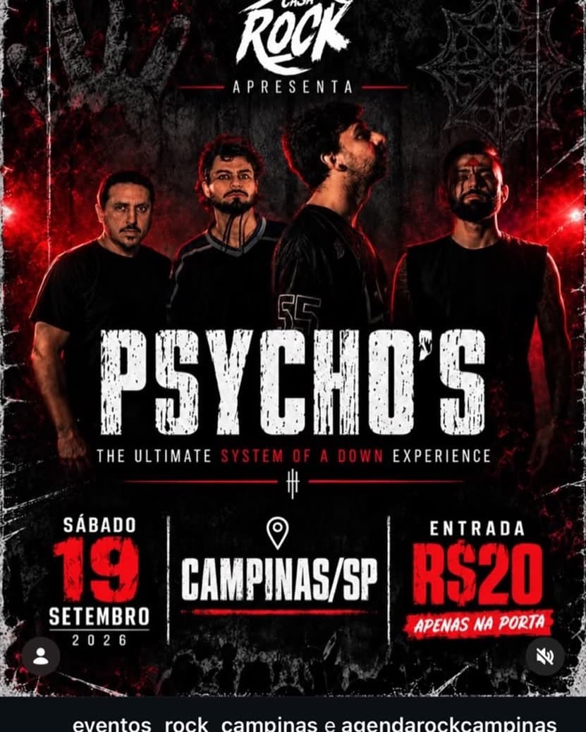 Flyer de Psycho's