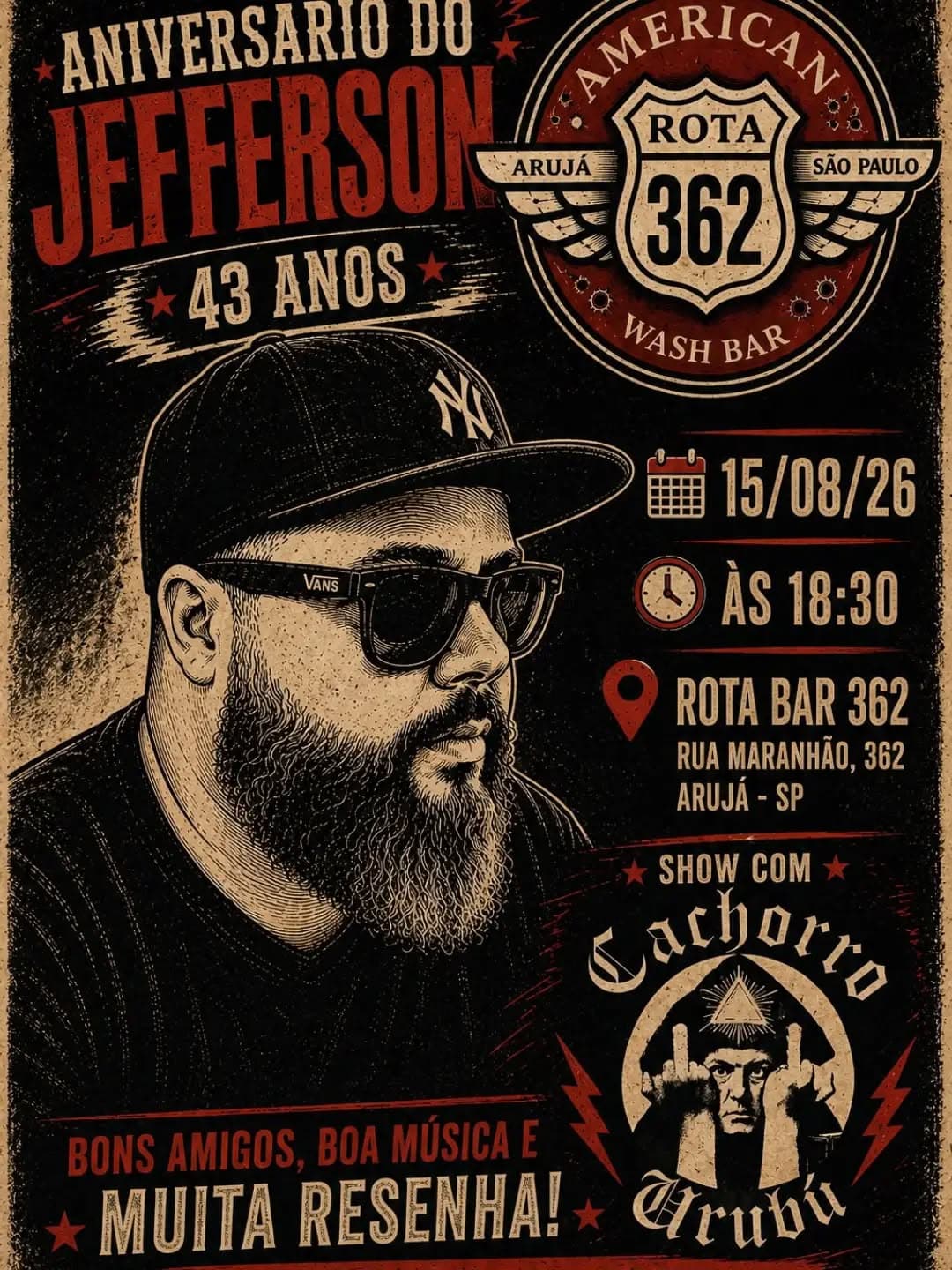 Flyer de Raul Seixas Tributo