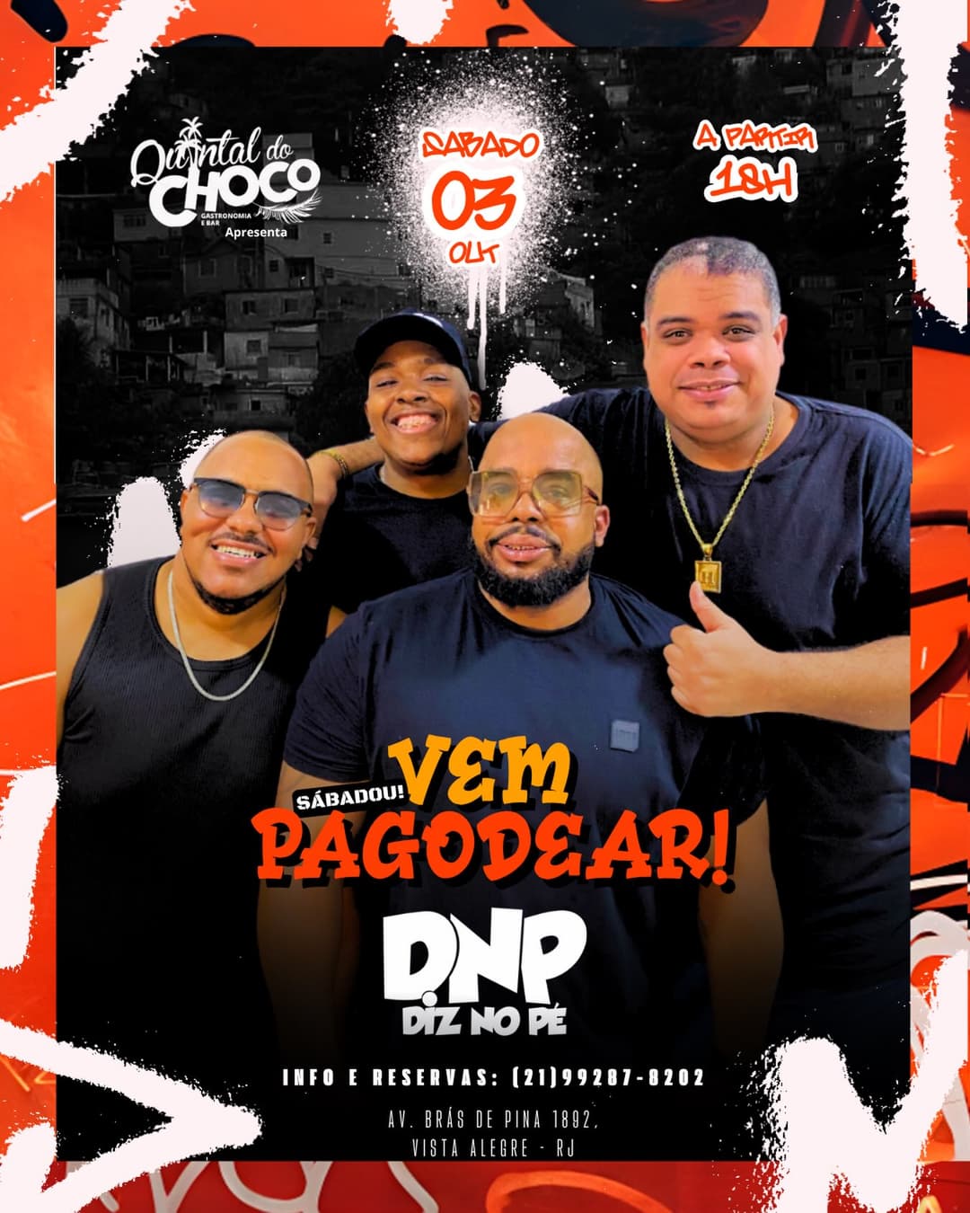 Flyer de Grupo Diz no Pé