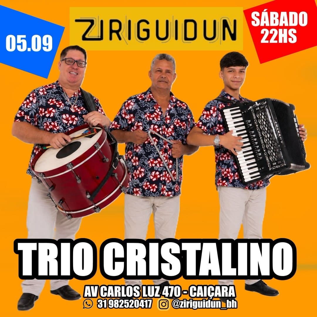 Flyer de Trio Cristalino