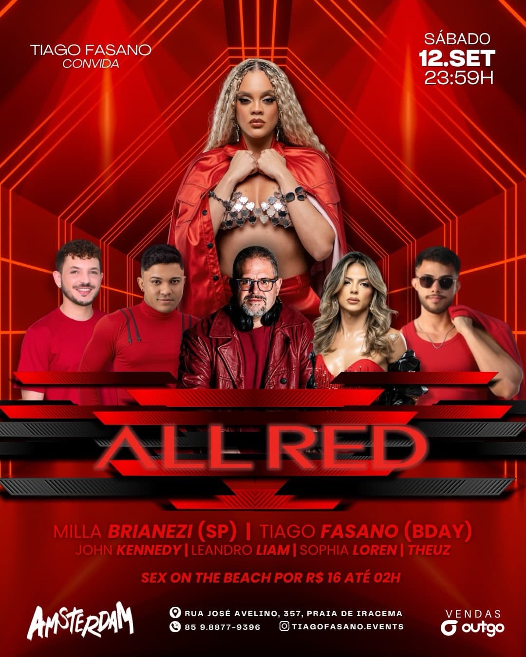 Flyer de Milla Brianezi, DJ John Kennedy e mais 4 artistas