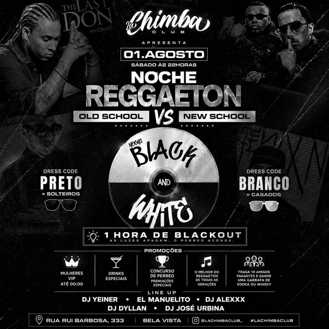 Flyer de DJ Yeiner, El Manuelito, DJ Alexxx e mais 2 artistas