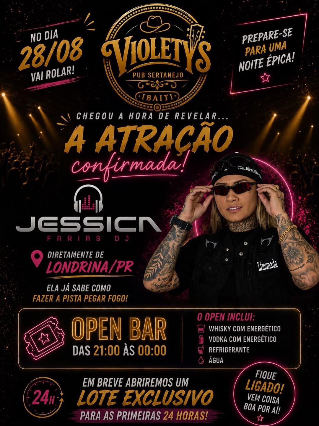 Flyer de Jessica Farias DJ