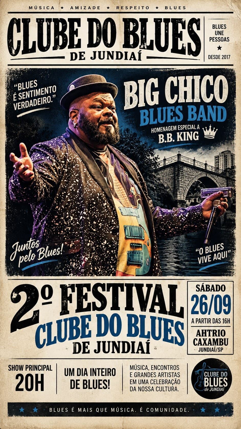 Flyer de Big Chico Blues Band