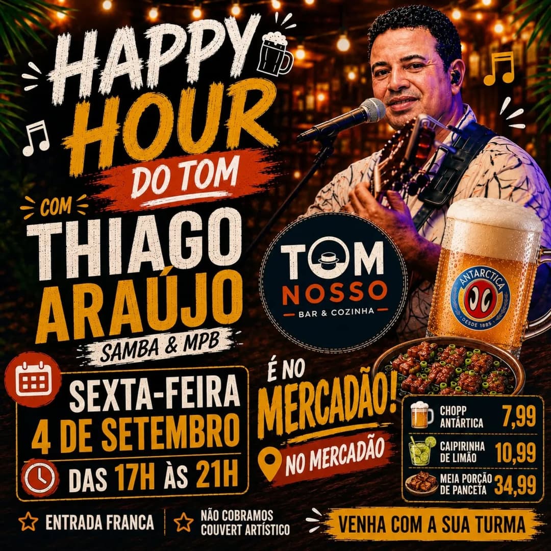 Flyer de Thiago Araujo