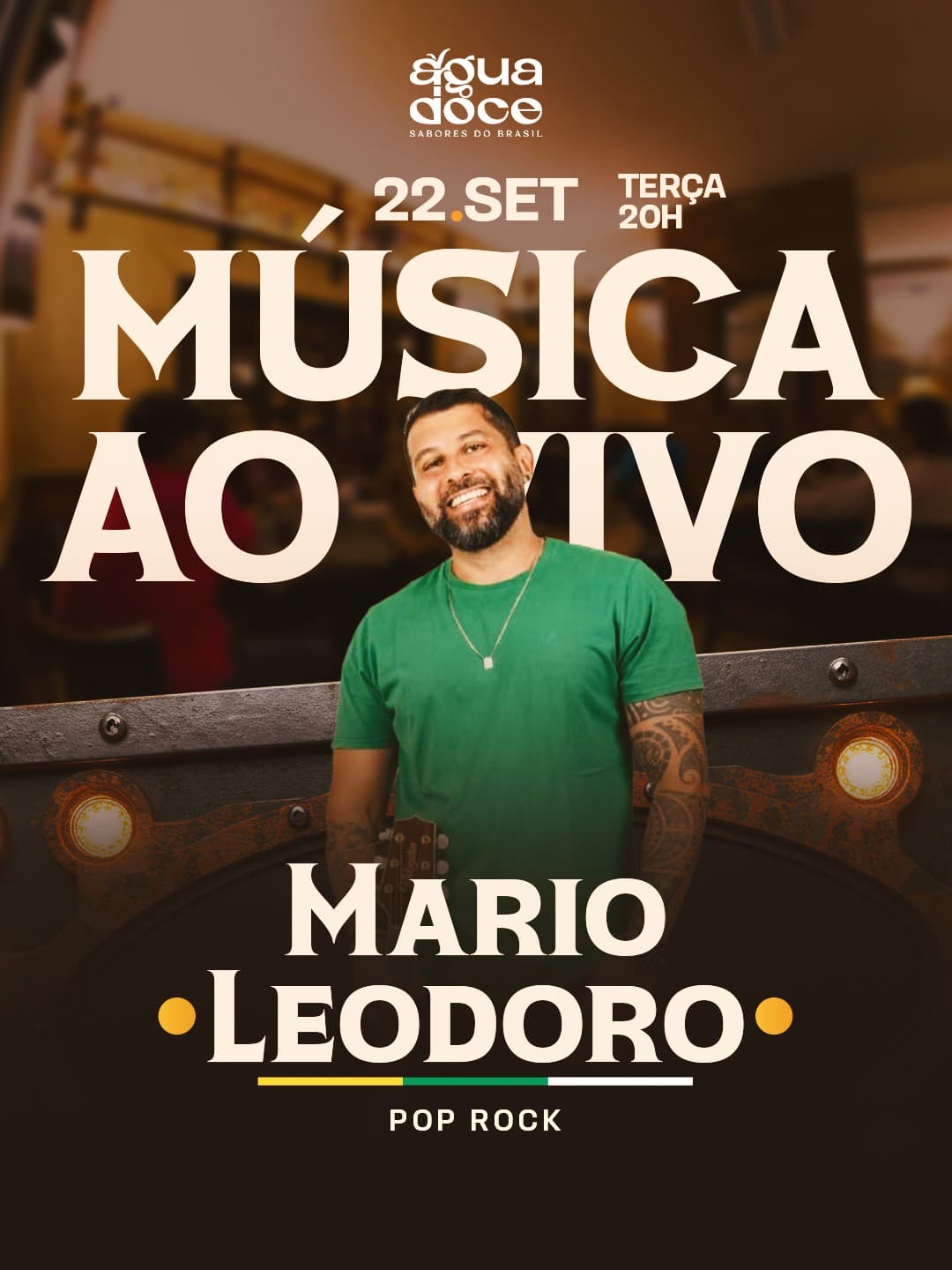 Flyer de Mario Leodoro