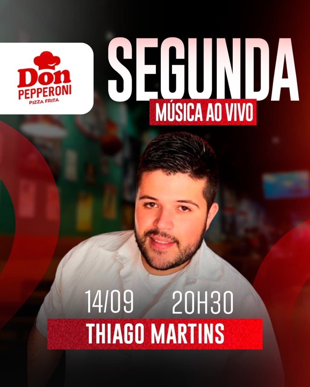 Flyer de Thiago Martins