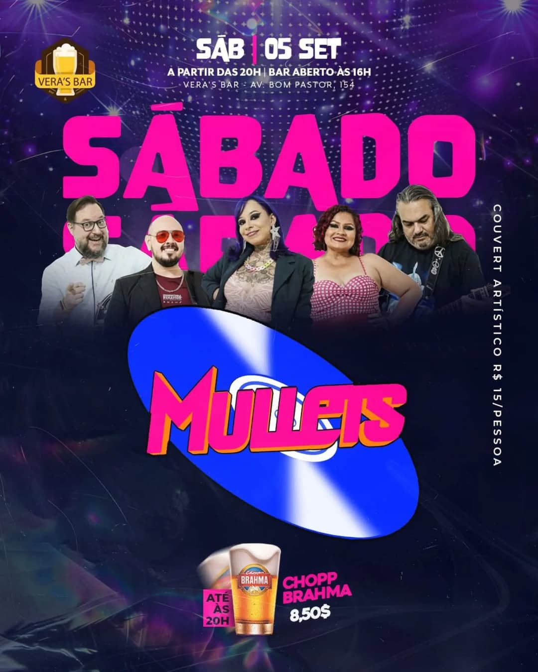 Flyer de Banda Mullets