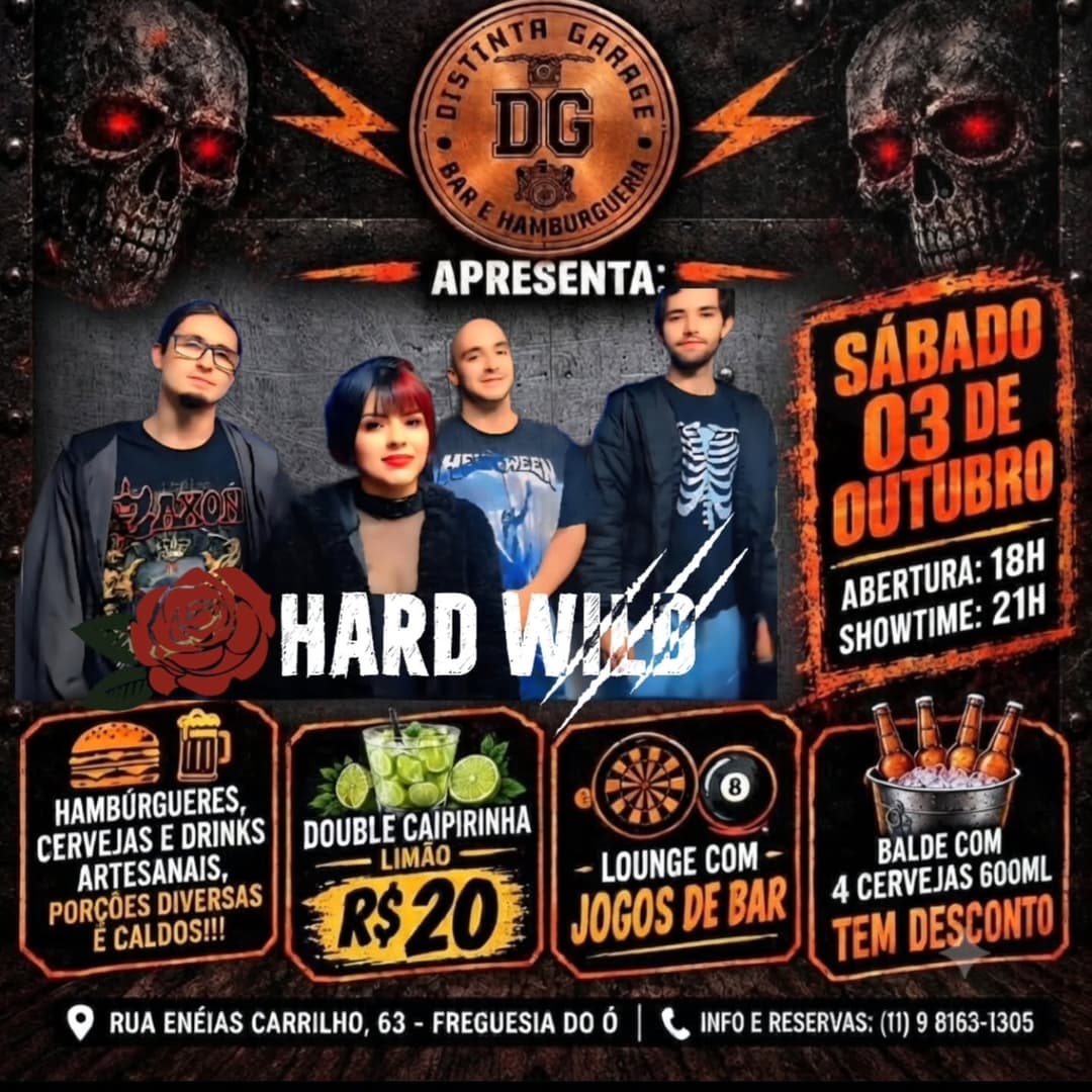 Flyer de Hard Wild