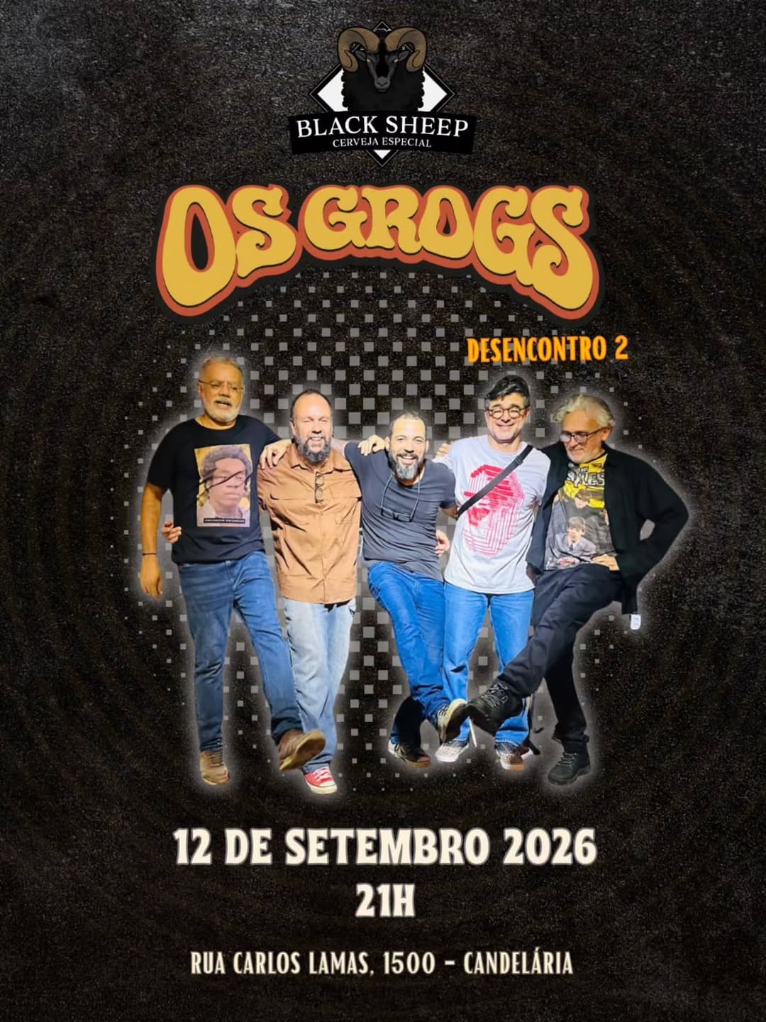 Flyer de Os Grogs