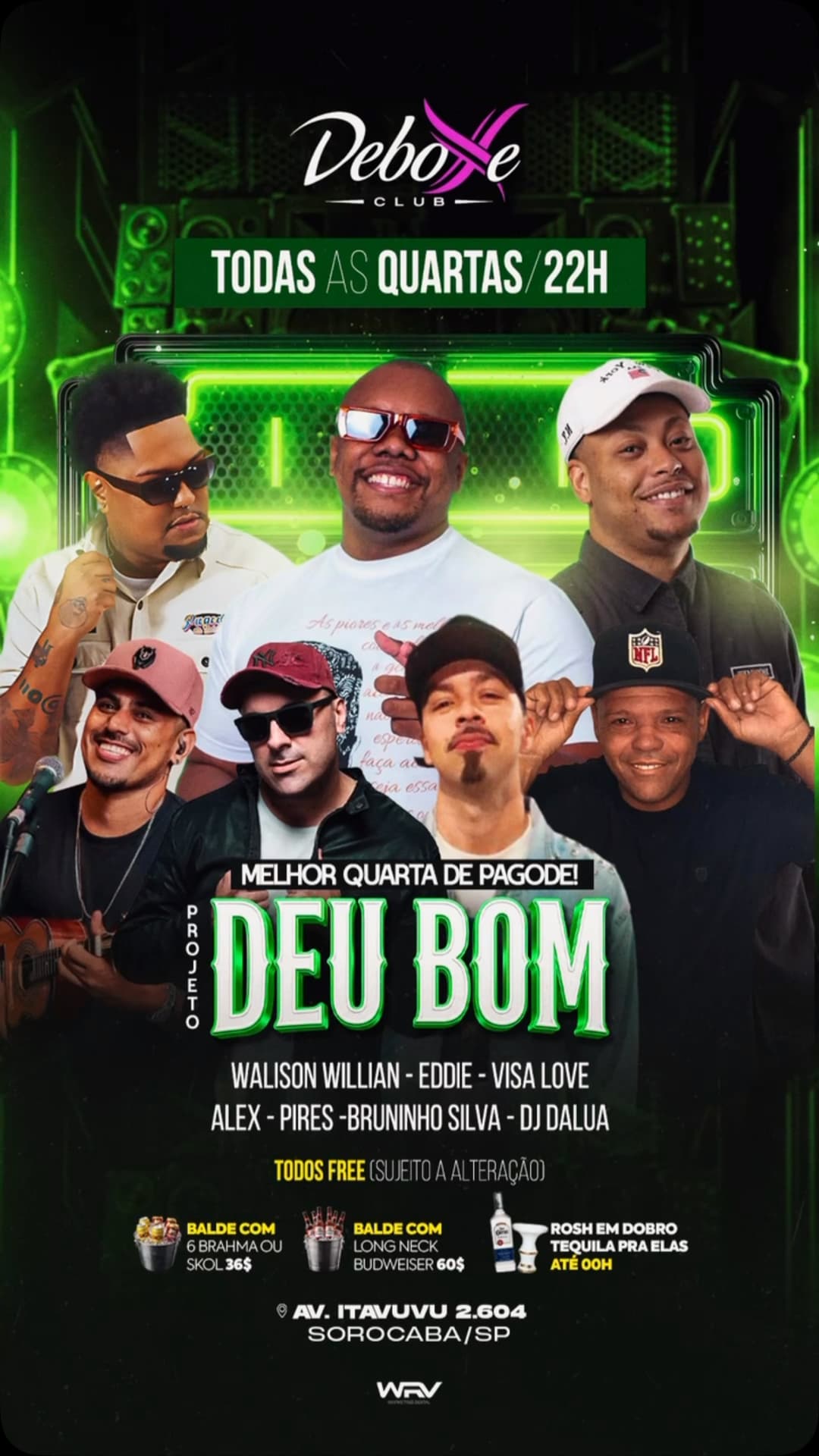 Flyer de Walison Willian, Eddie, Visa Love e mais 4 artistas