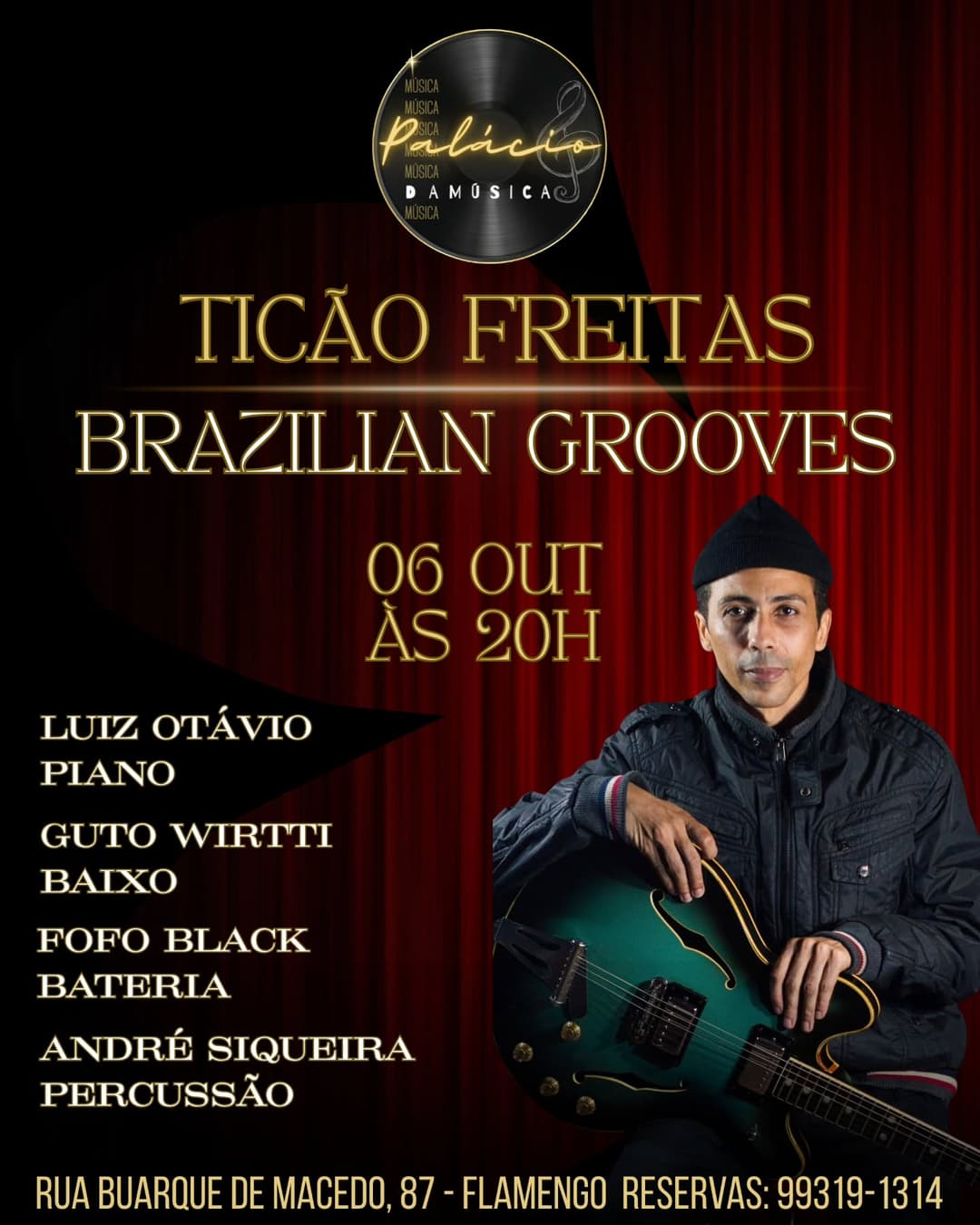 Flyer de Ticão Freitas