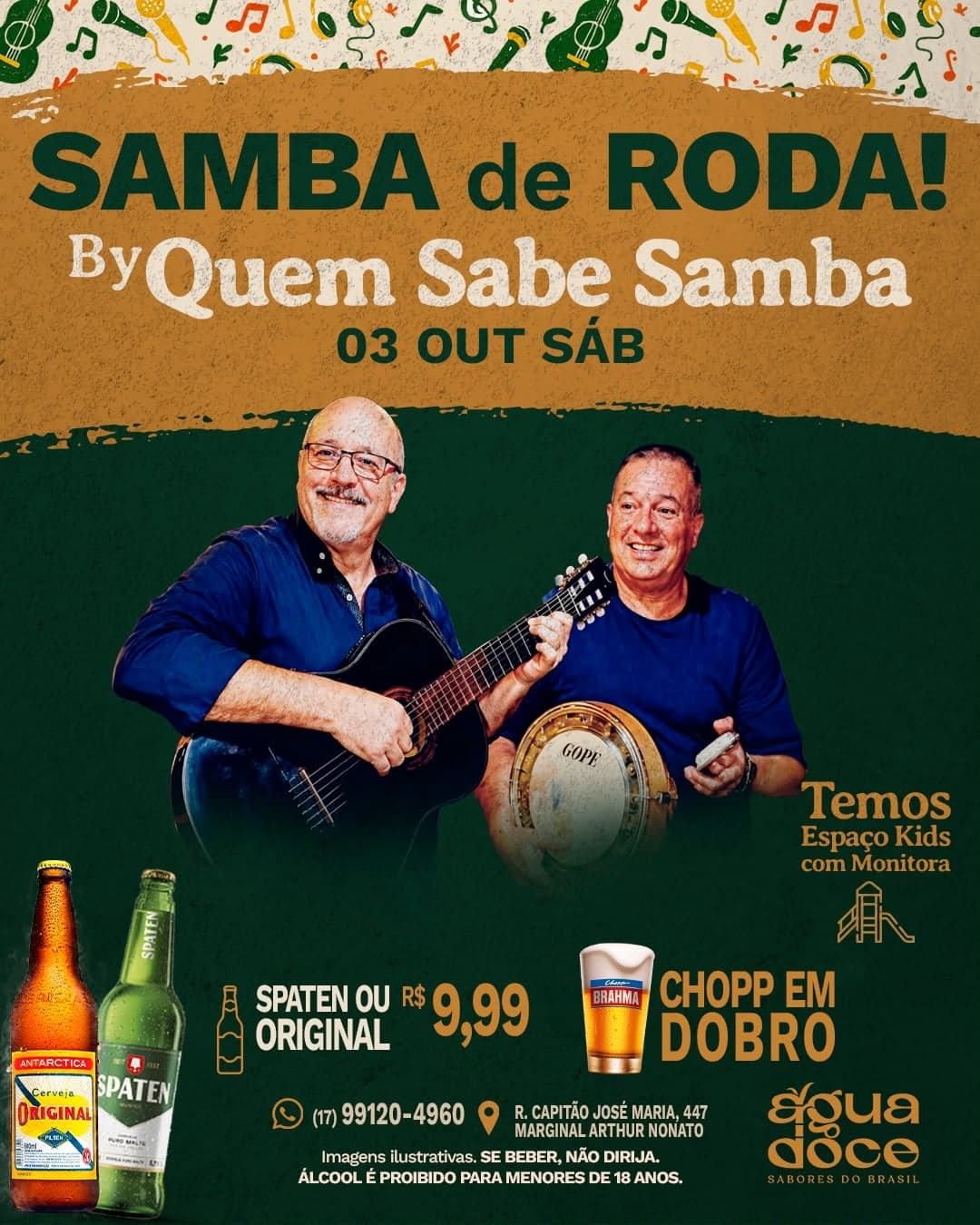 Flyer de Quem Sabe Samba