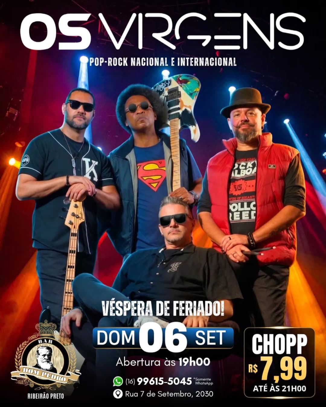 Flyer de OS VIRGENS