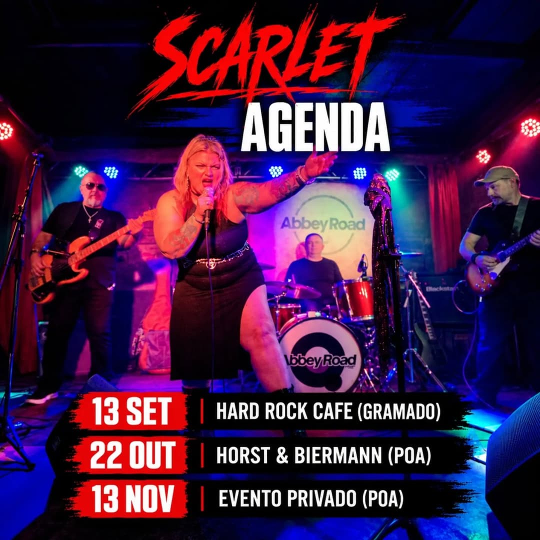Flyer de Banda Scarlet