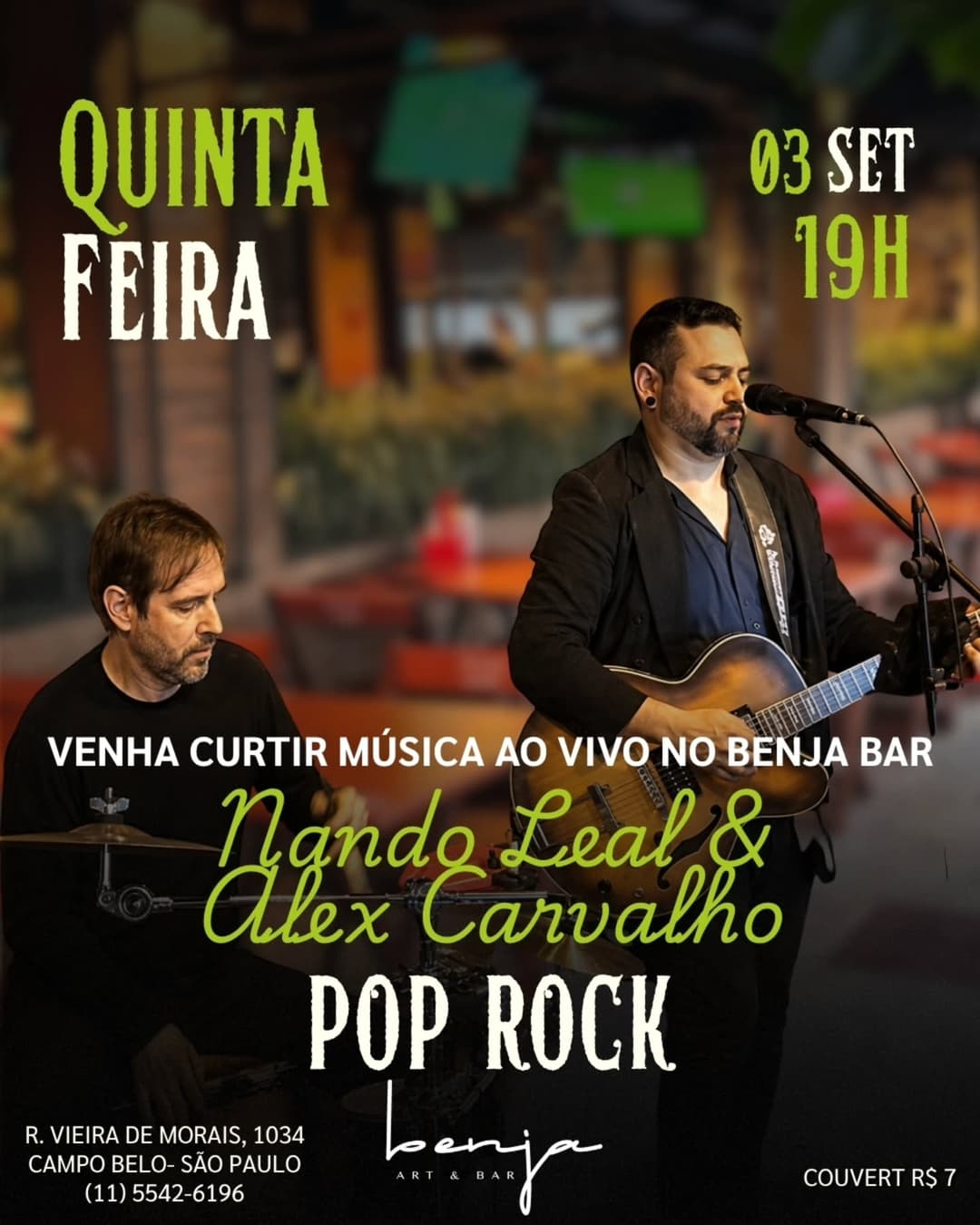 Flyer de Nando Leal & Alex Carvalho