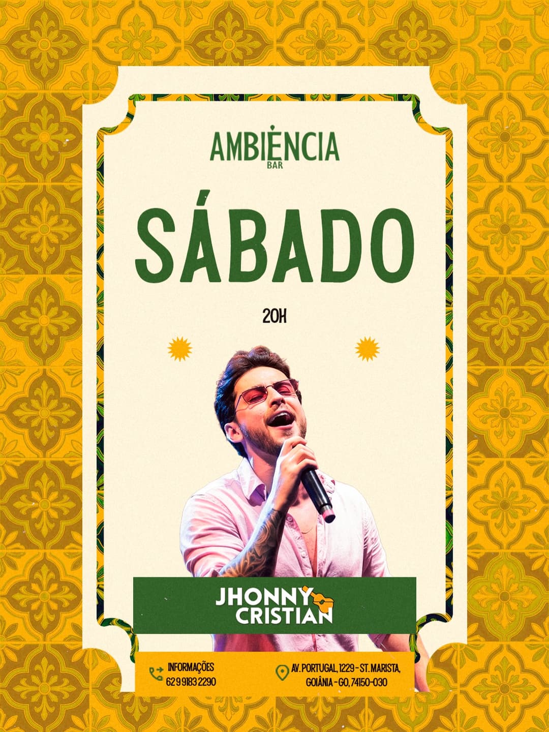 Flyer de Jhonny Cristian