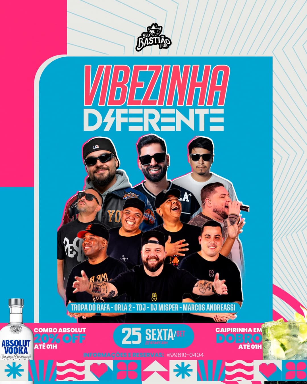Flyer de Grupo TDJ, Orla2, DJ Misper e mais 2 artistas