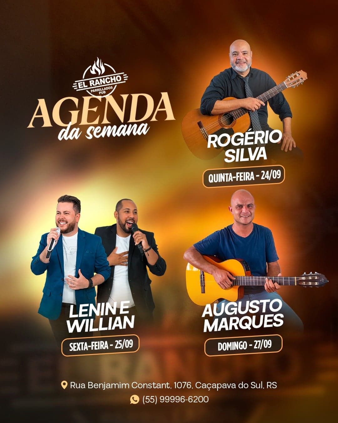 Flyer de Rogério Silva