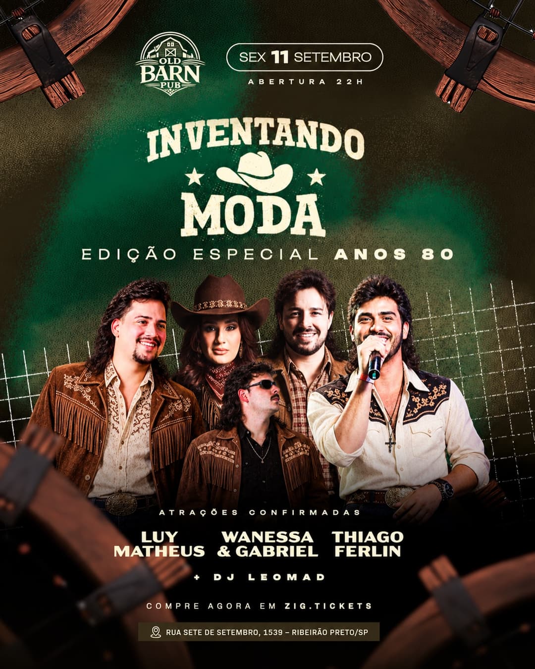 Flyer de Thiago Ferlin Original e mais 3 artistas