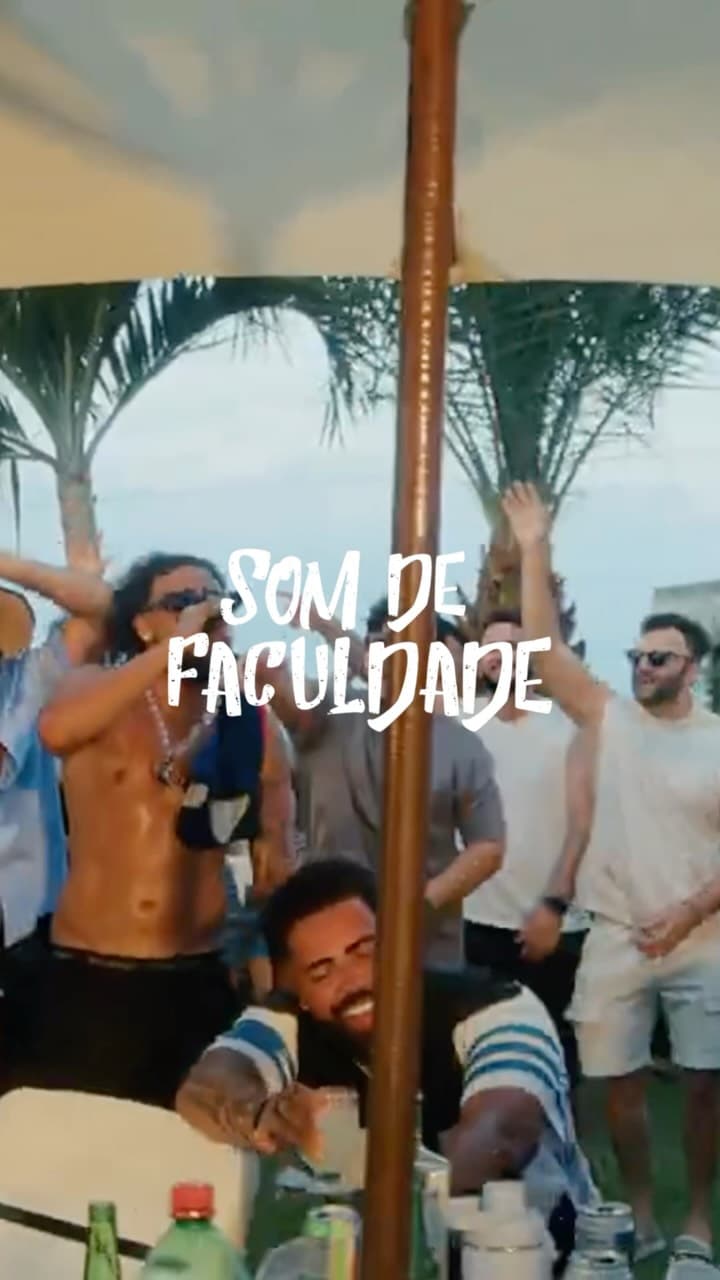 Flyer de Som de Faculdade, Cunha, Lé & Léo e DJ Palila