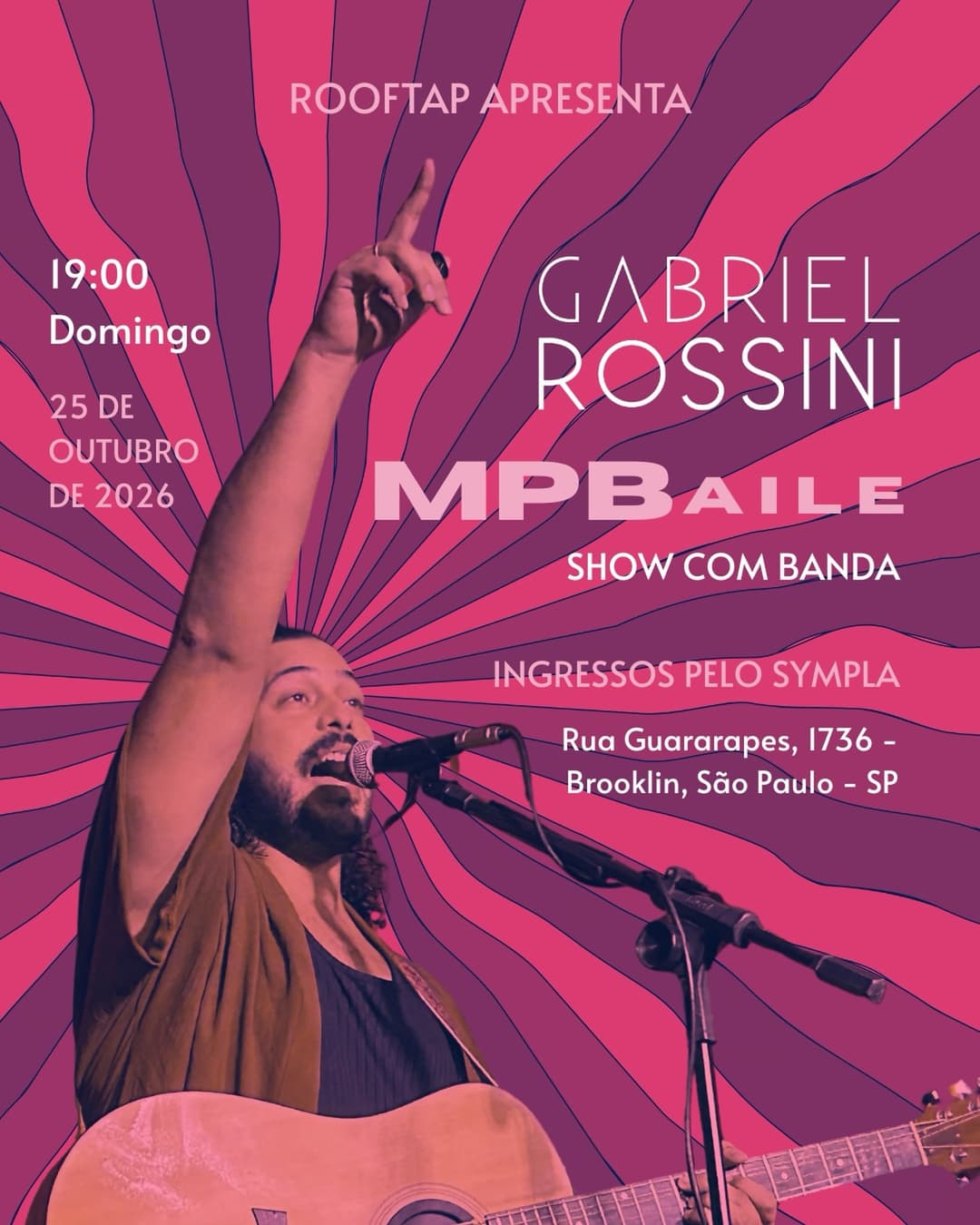 Flyer de Gabriel Rossini e MPBaile